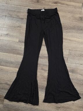 NWT:Daisy Del Sol Black Bell Bottom-Stretch Waist